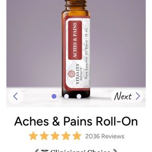 Vitality Aches & Pains Roll-On - Brown
